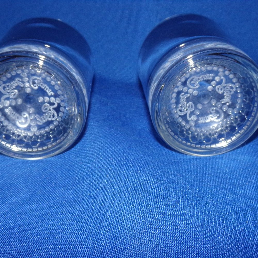 Vintage Crown Royal Drinking Glasses - Set of Two